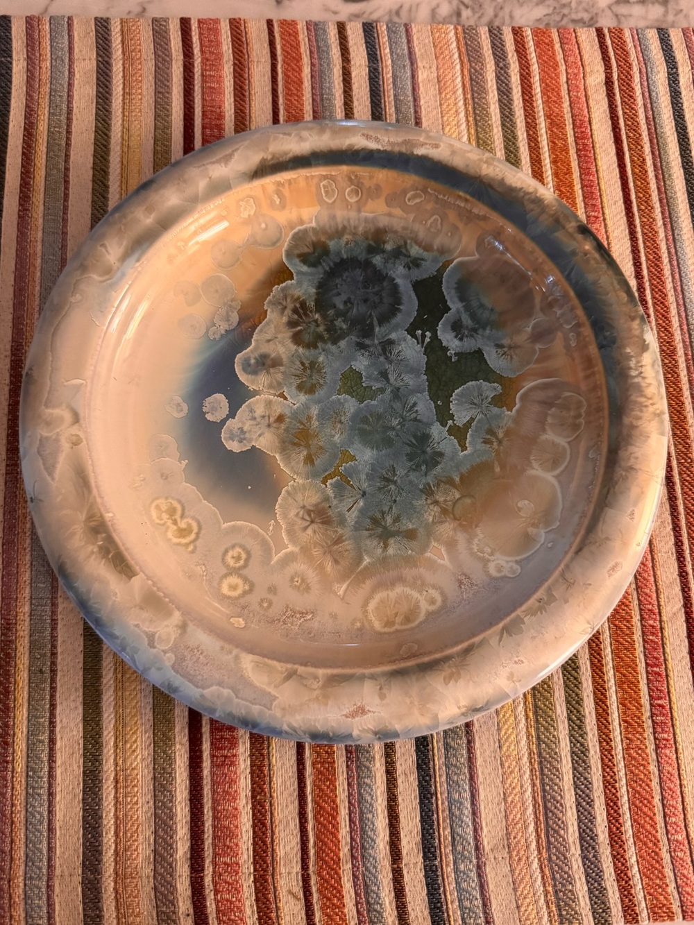 Annapolis pottery heavy handmade plate, like new